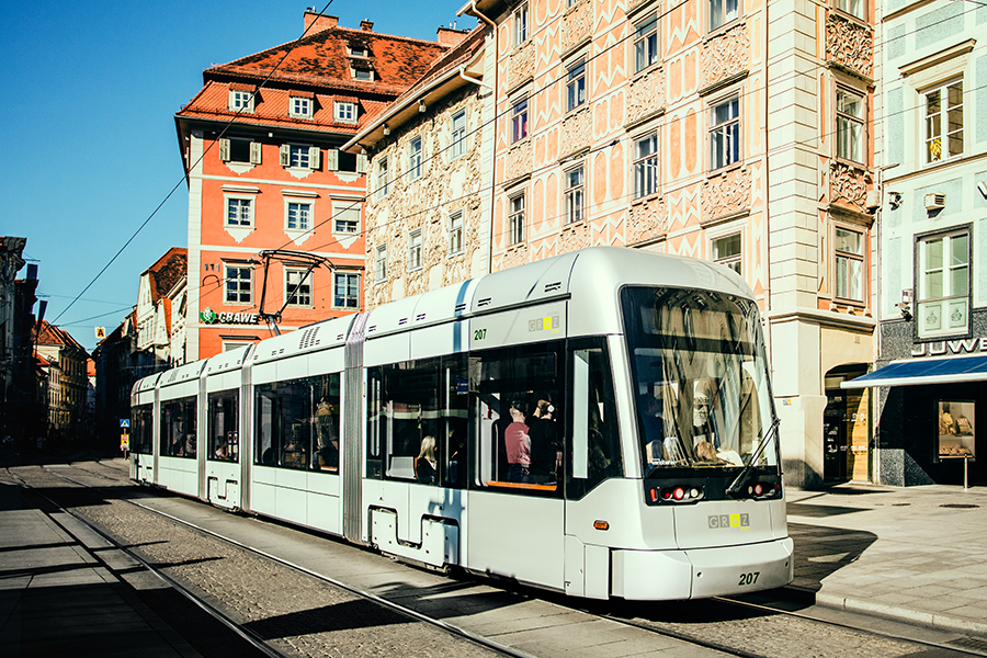 Ein Freudentag für die Öffi-NutzerInnen in Graz. © Lupi Spuma Ein Freudentag für die Öffi-NutzerInnen in Graz.