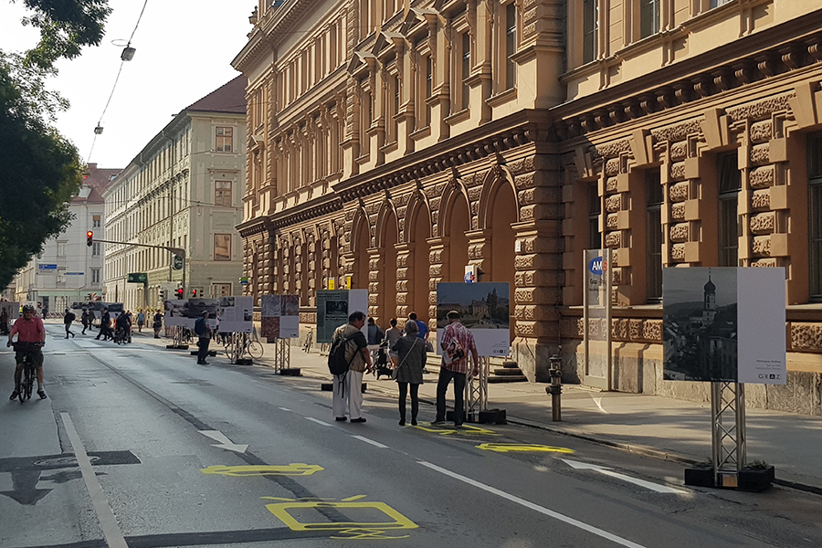 Für Autos stand die Ampel am europaweiten autofreien Tag in der Neutorgasse auf Rot.