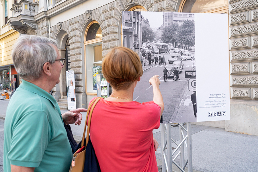 Die Ausstellung "Mobilität gestern – heute – morgen" zog neugierige Blicke auf sich.