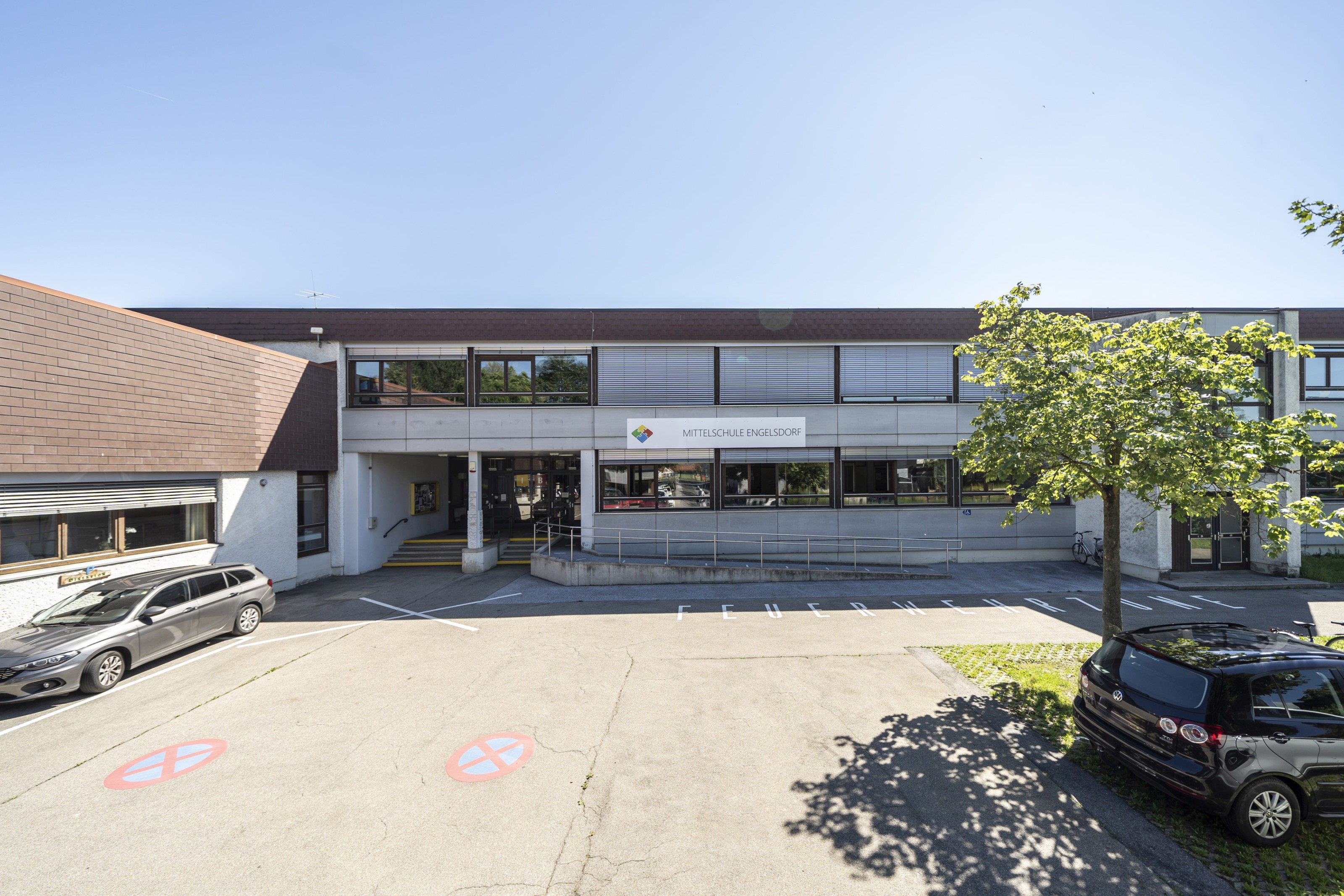 Mittelschule Engelsdorf, Außenansicht © Stadt Graz/Fischer Mittelschule Engelsdorf, Außenansicht