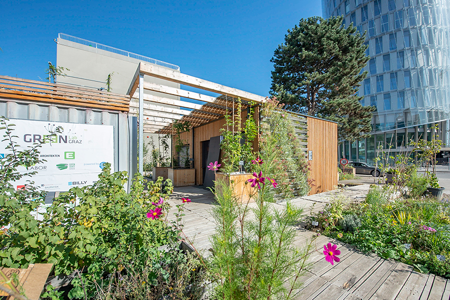 Das green.LAB in der Nachbarschaft  zum Science Tower