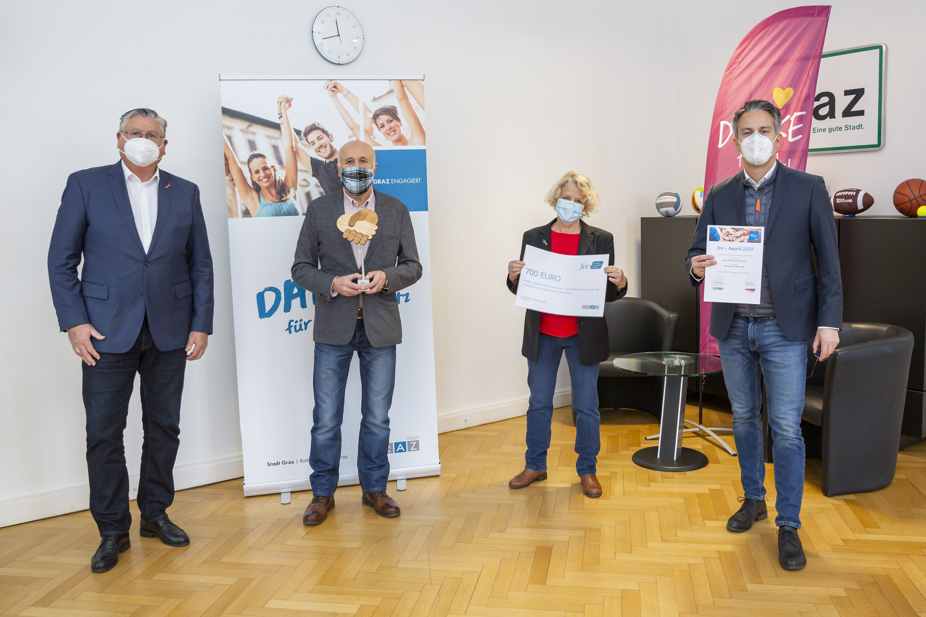 FEE Award 2020 für den Männernotruf Steiermark