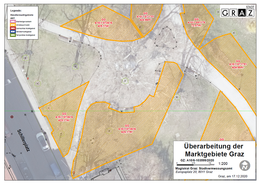 Schillerplatz © Stadtvermessungsamt Schillerplatz