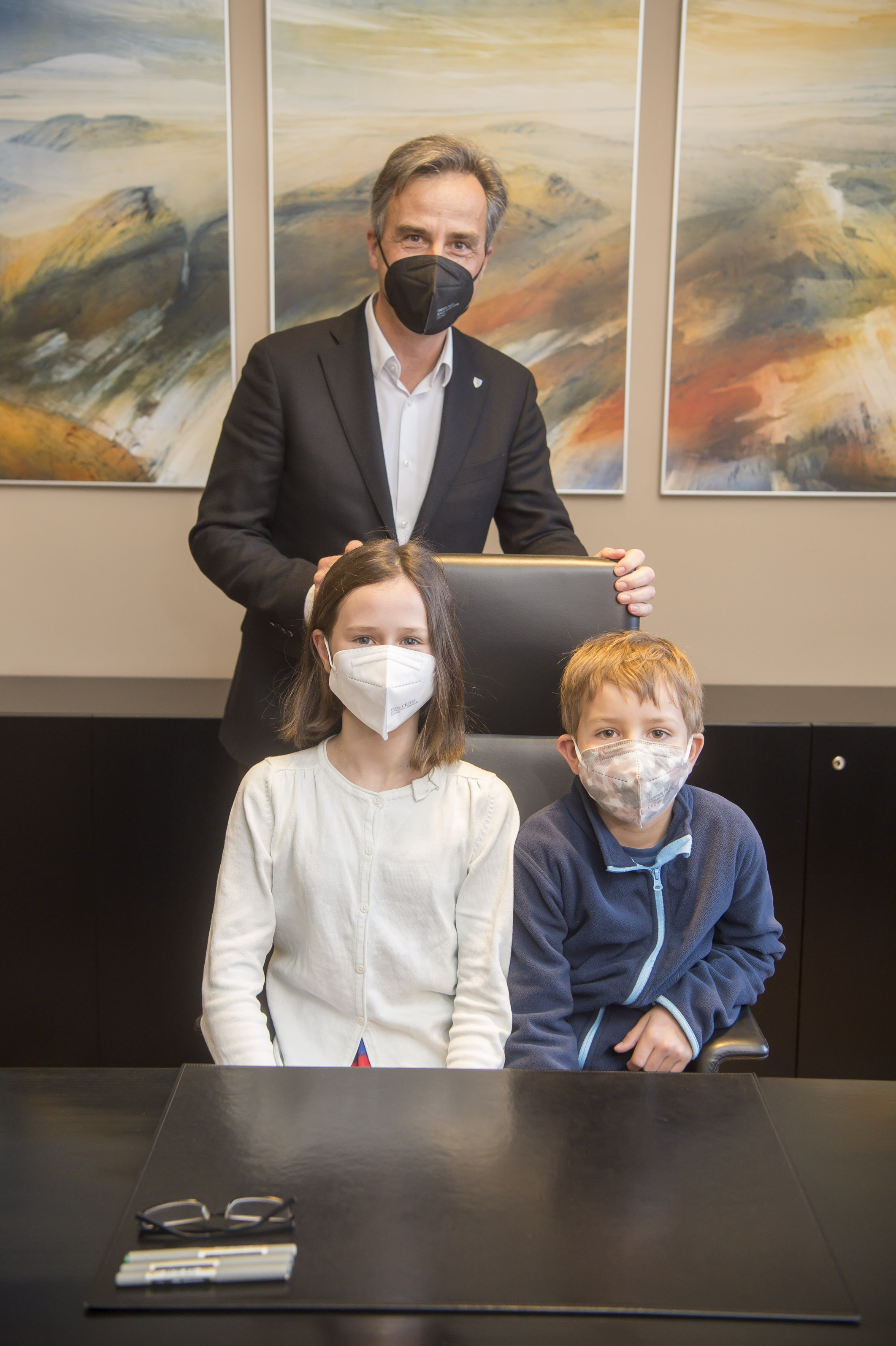 Bürgermeisterkollegen: Siegfried Nagl, Luca und Felix © Stadt Graz/Fischer Bürgermeisterkollegen: Siegfried Nagl, Luca und Felix © Stadt Graz/Fischer