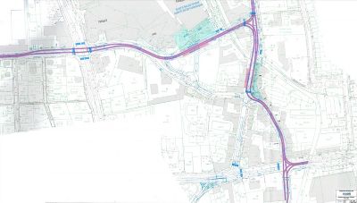 Plan innere Südwest-Linie, Abschnitt Citypark