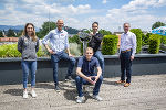 v. l.: Boulder-Staatsmeisterin Johanna Färber, Ex-England-Fußball-Legionär und Puls 4-Experte Johnny Ertl, Stadtrat Kurt Hohensinner und Citypark-Centermanager Waldemar Zelinka sowie Programmkoordinator Markus Pichler (vorne)