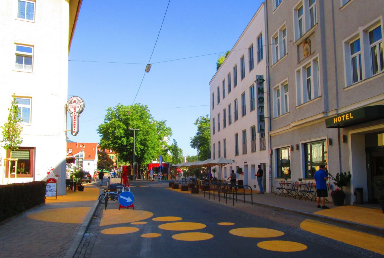 Mariahilferstraße vor Hotel Feichtinger - in der Umgestaltungsphase