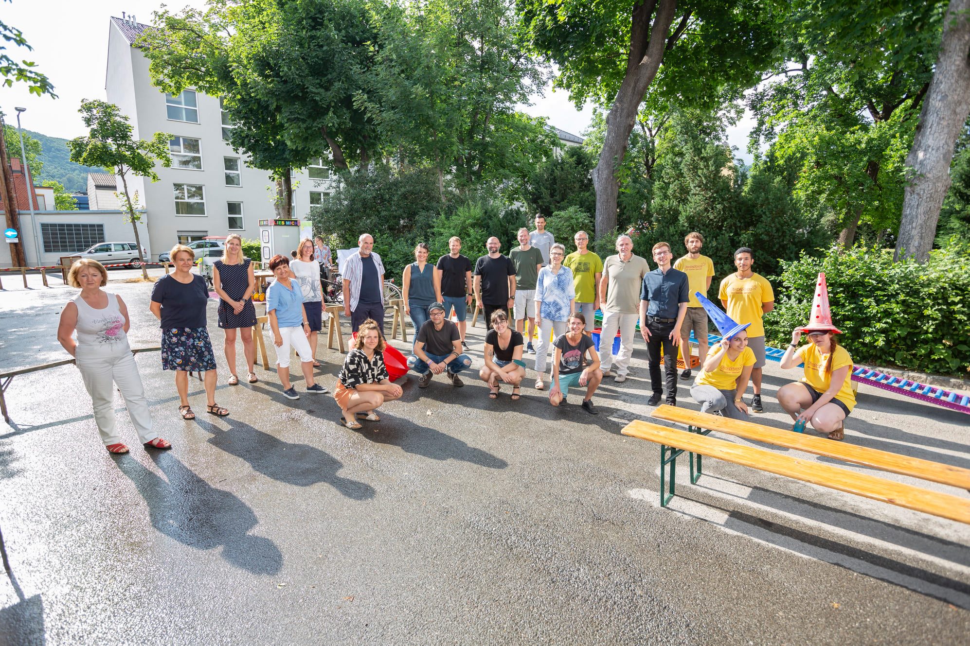 Zusammen mit dem Stadtteilarbeit EggenLend fand hieß es auch am Hofbauerplatz "Beim Reden kommen die Leut zsamm".