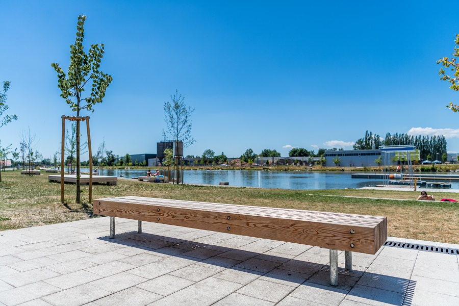 Die Seichtwasserzone Grünanger lädt zum Verweilen ein. © Stadt Graz/Hinterleitner Die Seichtwasserzone Grünanger lädt zum Verweilen ein.