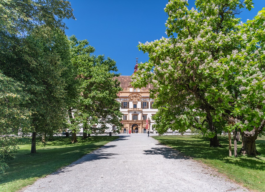 Das Schloss Eggenberg ist die größte und bedeutendste barocke Schlossanlage der Steiermark. © Stadt Graz/Hinterleitner Das Schloss Eggenberg ist die größte und bedeutendste barocke Schlossanlage der Steiermark.