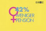 42 % weniger Pension