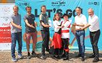 Programmkoordinator Markus Pichler, Stefan Tscherner (Präsident des Kletterverbandes Steiermark),  Pierre Gider (OK-Chef Tanzsport WM), Miriam Strasser und Joachim Lampel, Stadtrat Kurt Hohensinner und Sportamtsleiter Thomas Rajakovics