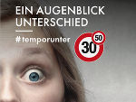 Ab Oktober wird mit einer neuen Kampagne auf die Gefahren durch überhöhte Geschwindigkeit hingewiesen. © achtzigzehn Ab Oktober wird mit einer neuen Kampagne auf die Gefahren durch überhöhte Geschwindigkeit hingewiesen.