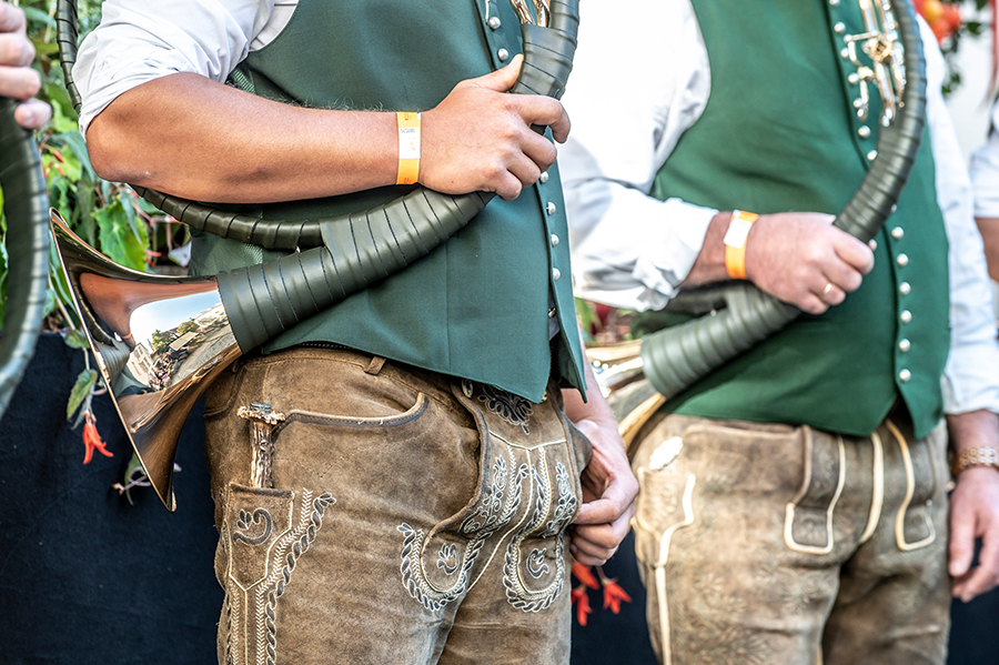 Die Grazer Jagdhornbläser läuteten die Hofkonzerte ein.