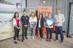 Beatrix Hütter (fünffache Weltmeisterin im Kickboxen), Stadtrat Kurt Hohensinner, Sigrun Passelat (Testimonial Graz-Marathon, Schirmherrin Persönlicher Marathon), Martina Winkler (Geschäftsführerin Merkur Fitness GmbH),  Birgit Berger (Sportliche Leiterin Rock’n’Roll und Boogie Club Formation 88), und Programmkoordinator Markus Pichler 