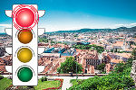 Die Corona-Ampel steht in Graz auf Rot. © Foto: Lupi Spuma Die Corona-Ampel steht in Graz auf Rot.