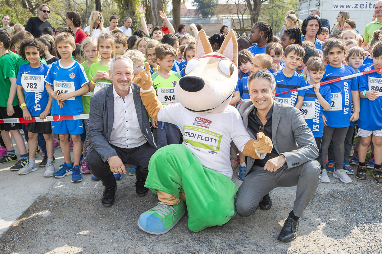 Laufcup Maskottchen © Foto: Foto Fischer Laufcup Maskottchen