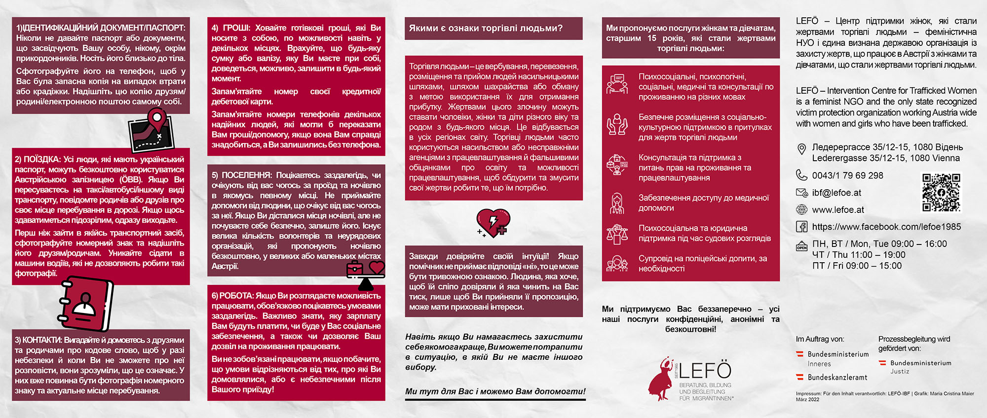 Mehrsprachiges Informationsmaterial der Kampagne