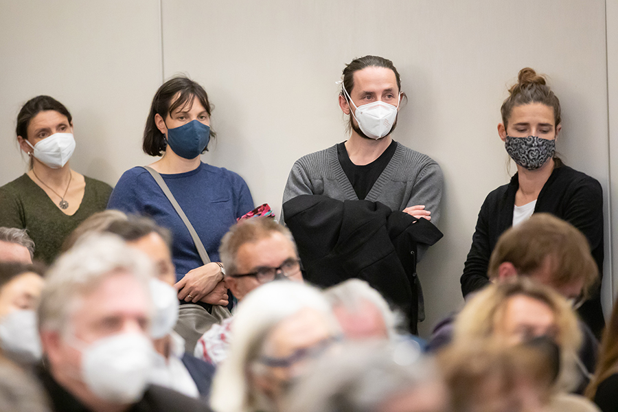 StadtDialoge: Die Auftaktveranstaltung zur Zukunft der Stadtentwicklung lockte viele Interessierte in den Bernhardinsaal des Franziskanerklosters.