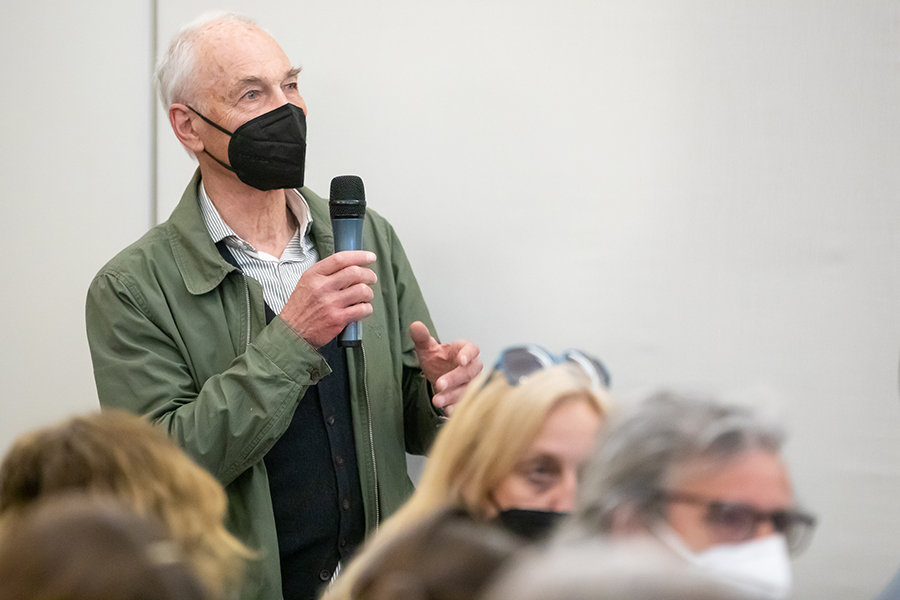 StadtDialoge: Die Auftaktveranstaltung zur Zukunft der Stadtentwicklung lockte viele Interessierte in den Bernhardinsaal des Franziskanerklosters.