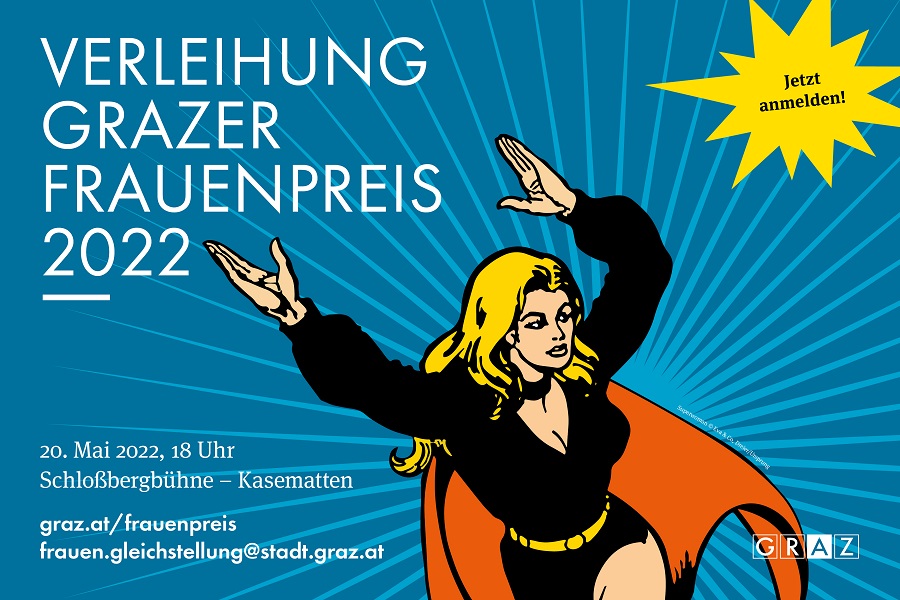 Kommen auch Sie zur Verleihung des Grazer Frauenpreises am 20. Mai.