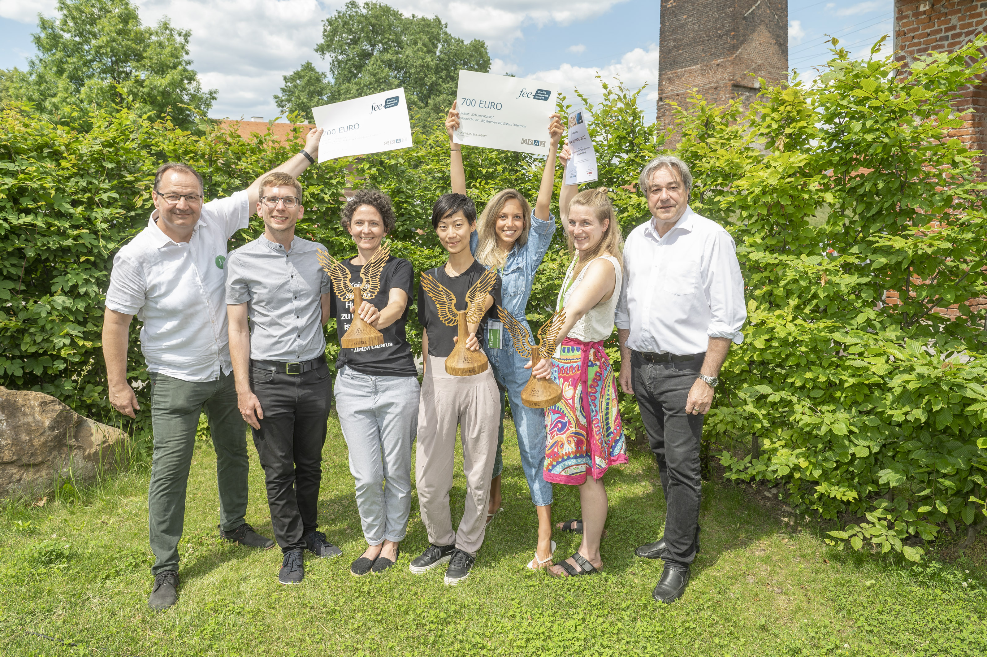 Übergabe des fee-Award 2022 © Stadt Graz / Foto Fischer Übergabe des fee-Award 2022
