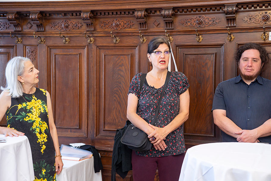 Organisatorin Daniela Grabe vom Grazer Verein für Gedenkkultur