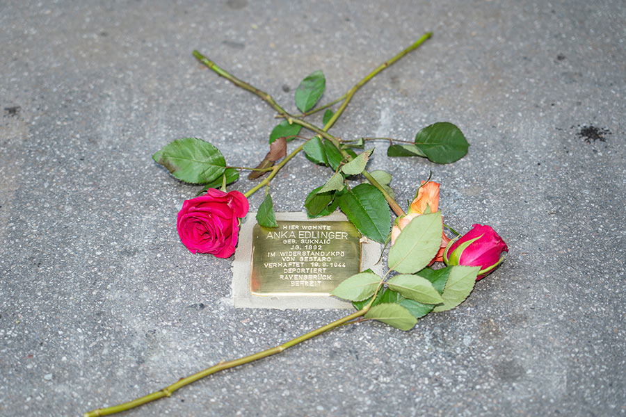 Stolpersteine wie dieser für Anka Edlinger erinnern an Menschen, die Opfer des Nationalsozialismus wurden.