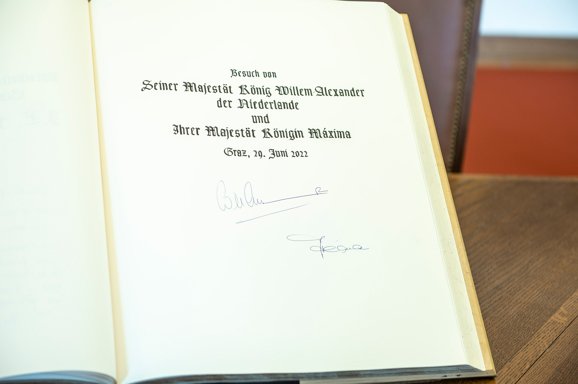 Die königlichen Signaturen.