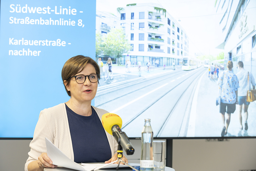 Vizebürgermeisterin Judith Schwentner sieht die Variante B als wichtigen Meilenstein für die Verkehrsentwicklung.