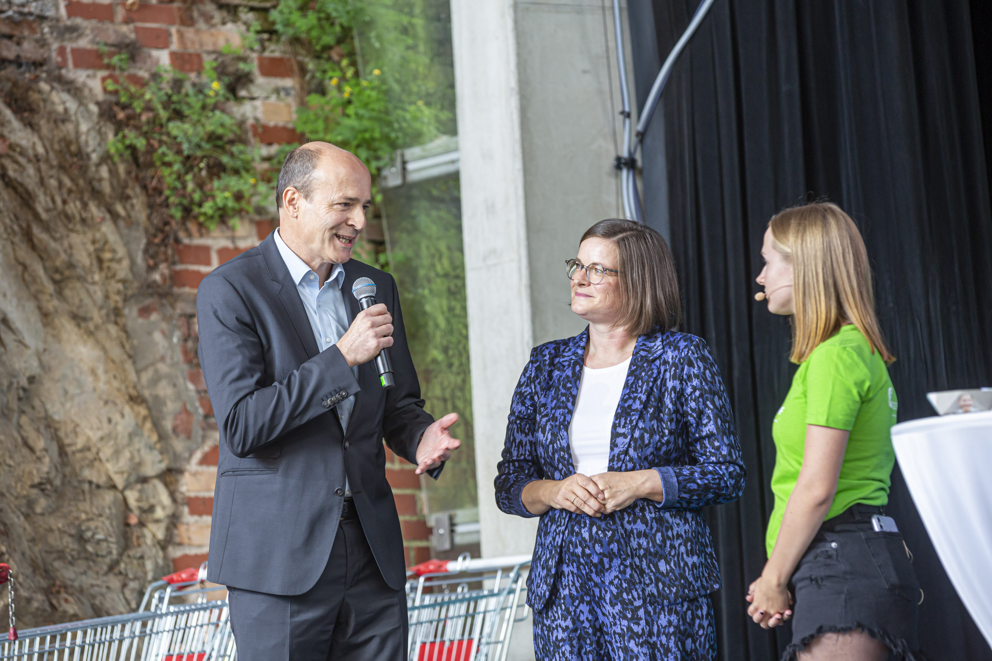 Die SOS-Kinderdorf Geschäftsführung: Clemens Klingan und Heidi Fuchs.