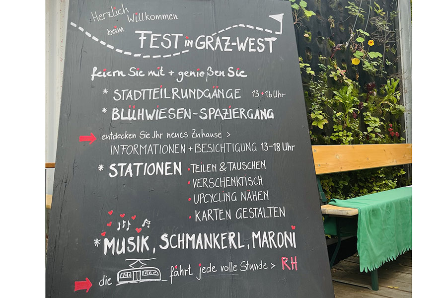 Herrrreinspaziert! in der Smart City und in Reininghaus ist beim Fest in Graz-West ganz schön was los.