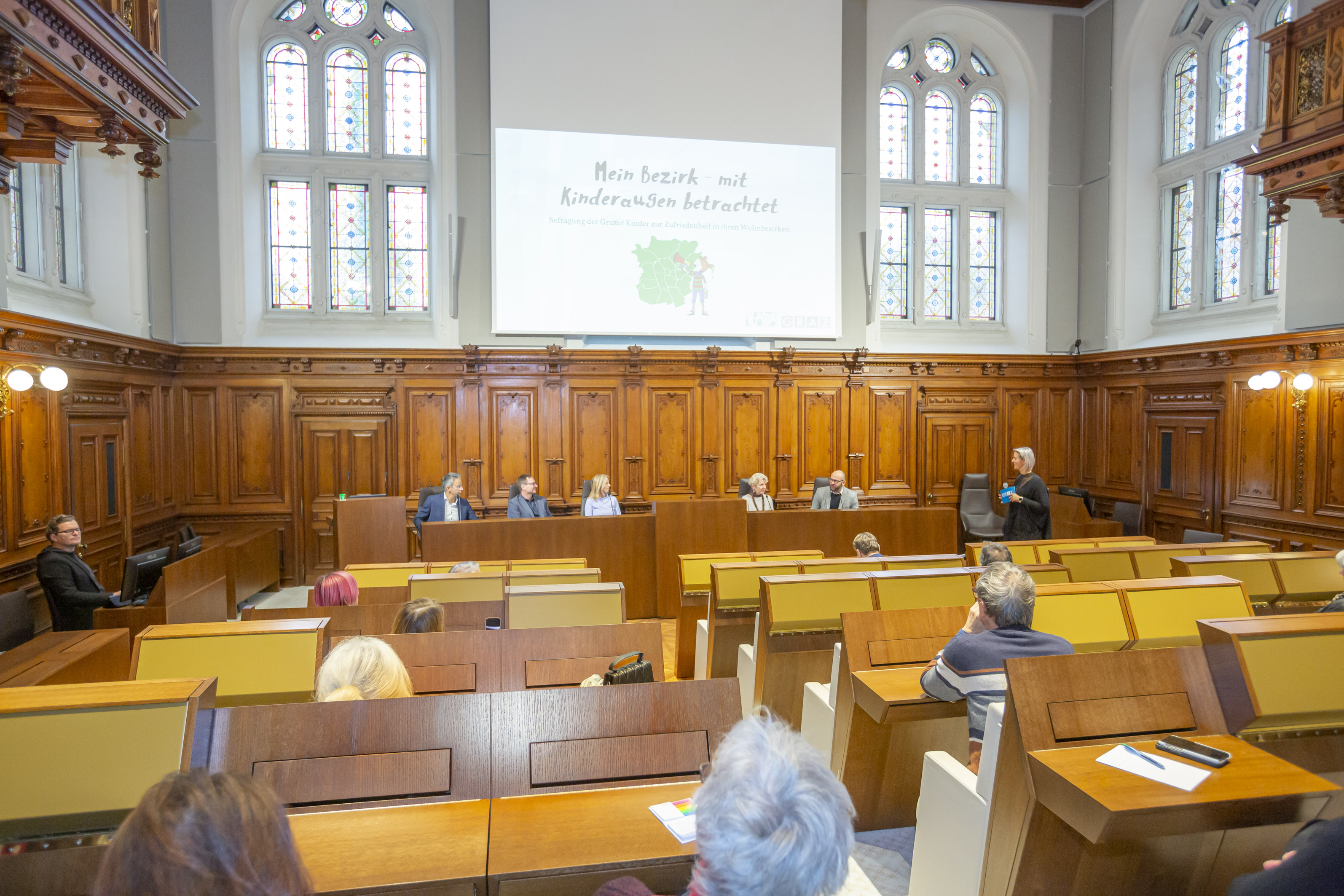 Präsentation der Studienergebnisse im Gemeinderatssitzungssaal © Stadt Graz/Fischer Präsentation der Studienergebnisse im Gemeinderatssitzungssaal