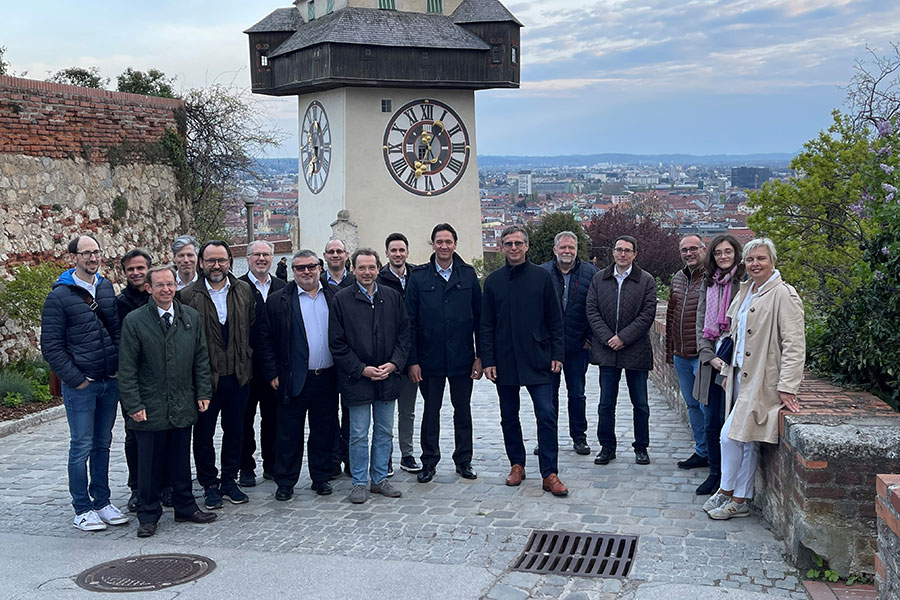 Besuch der Wiener Delegation von BMF und BRZ, auf Einladung durch die Stadt Graz-Präsidialabteilung und ITG bei einem Workshop am 20. April 2022 in Graz.