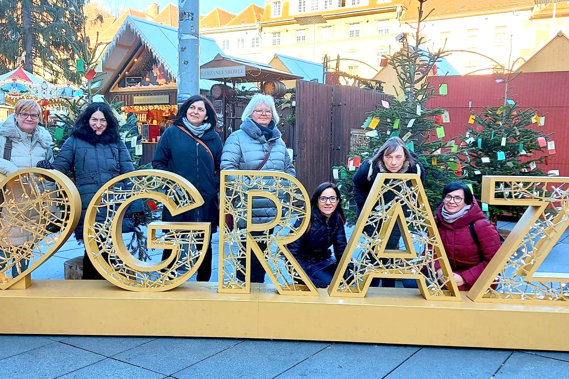 Nicht nur vom vorweihnachtlichen Flair in Graz beeindruckt: Die slowenische Delegation aus  Moravske Toplic erfuhr Wissenswertes über den Ressourcenpark der Holding und über GrazLog.