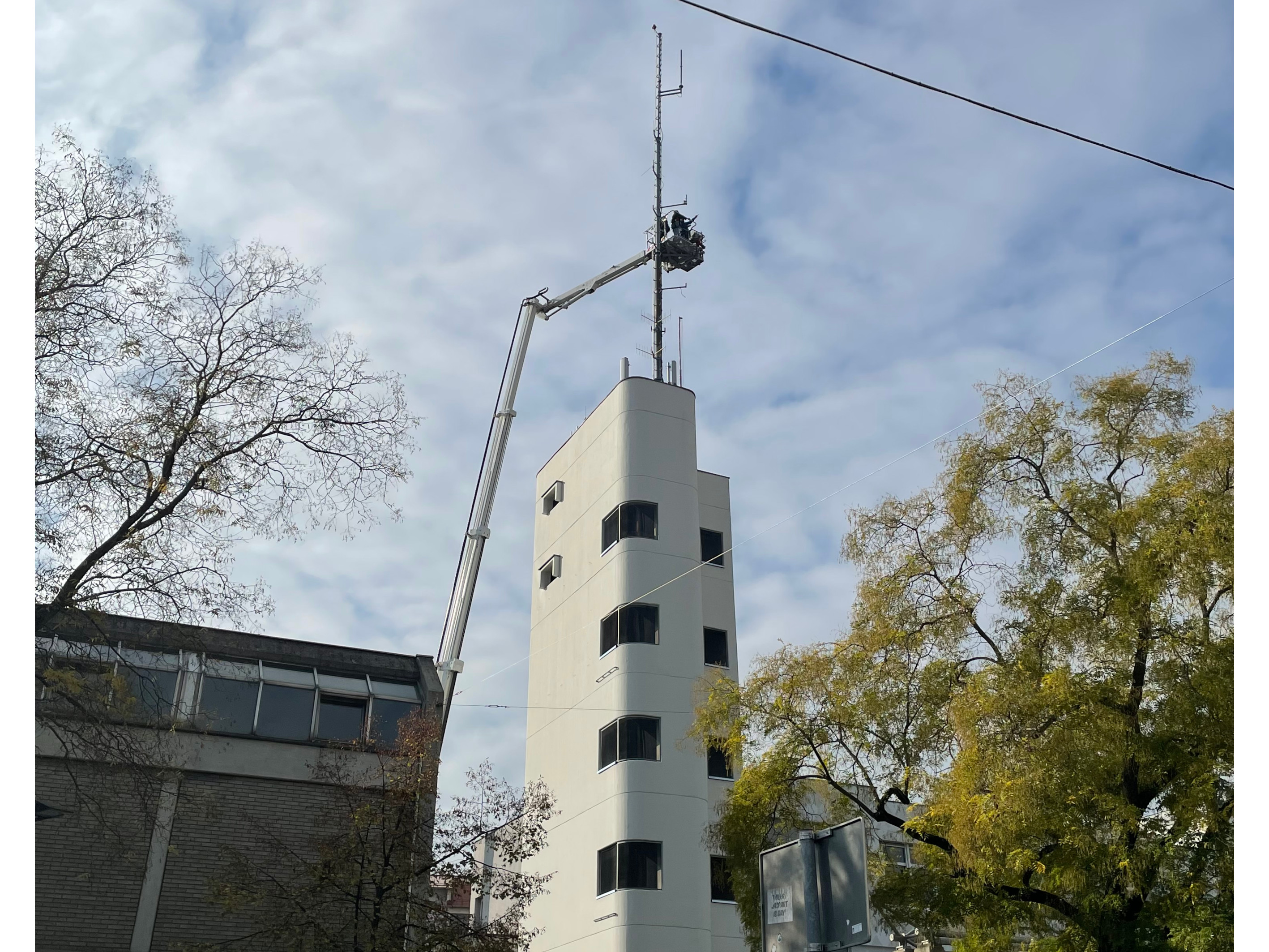 Montage Windsensor Lendplatz