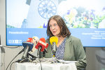Bürgermeisterin Elke Kahr zog Bilanz und präsentierte neue Vorhaben.