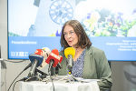 Bürgermeisterin Elke Kahr zog Bilanz und präsentierte neue Vorhaben. © Stadt Graz/Fischer Bürgermeisterin Elke Kahr zog Bilanz und präsentierte neue Vorhaben.