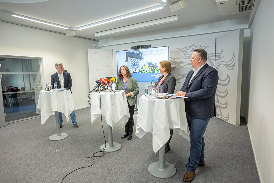 Pressekonferenz zum Nachtragsbudget 2023