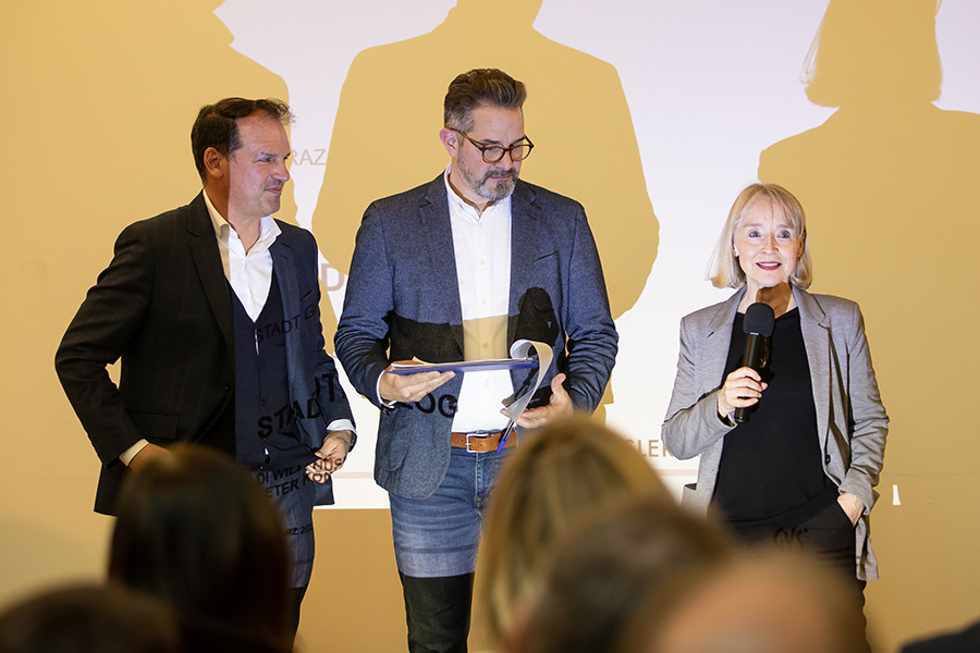 Beim vierten StadtDialog stand der Öffentliche Verkehr im Vordergrund der Vorträge und Diskussionen. Gustav Spener, Wolf-Timo Köhler und Beate Engelhorn (v. l.)