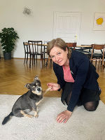 Vizebürgermeisterin mit Hund © Büro Schwentner Vizebürgermeisterin mit Hund