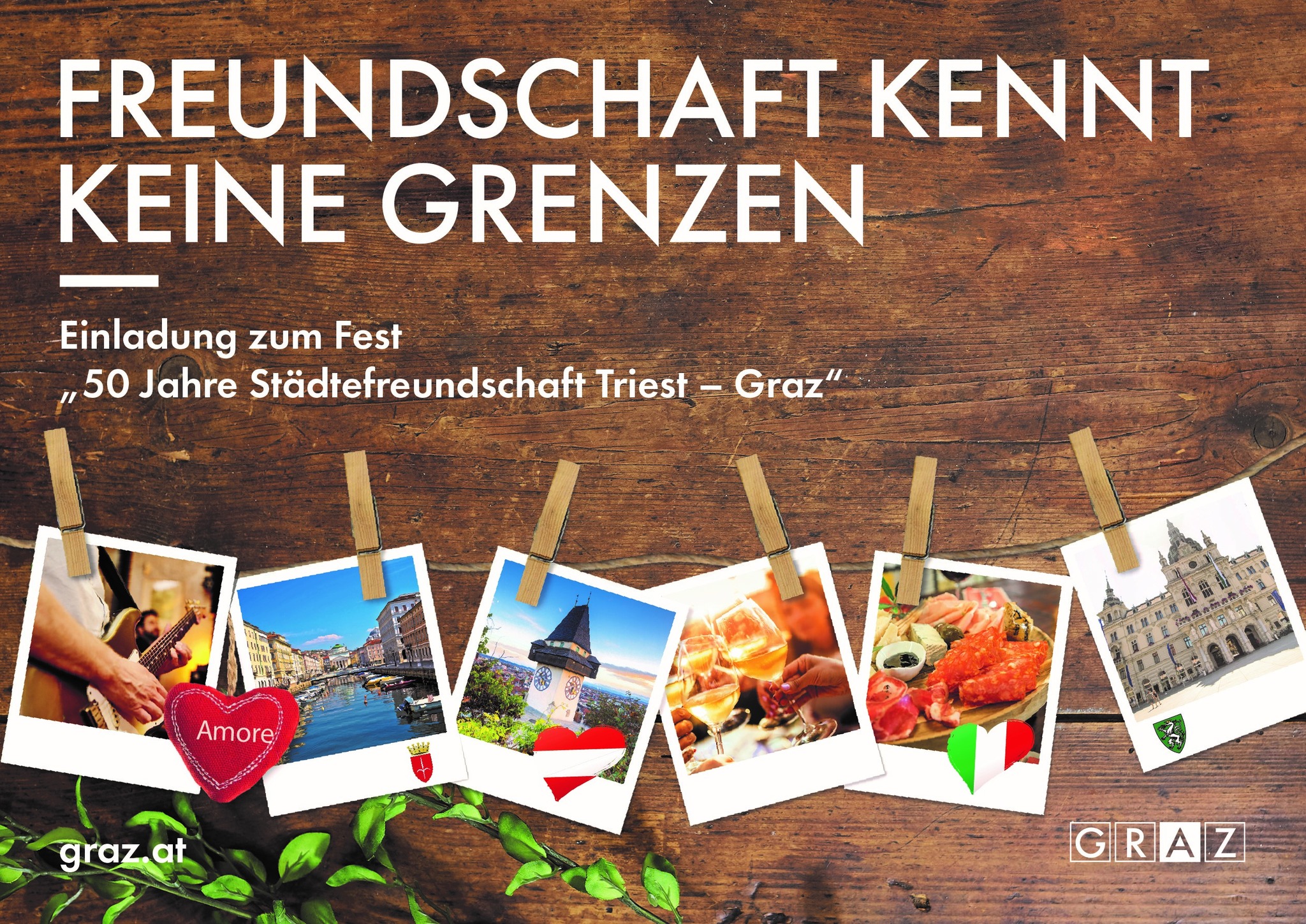 Am 23. Juni wird ab 16 Uhr die Städtefreundschaft zwischen Graz und Triest beim Gasthaus Fasching gefeiert!