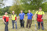 GBG-Forstteam bei der Baumpflanzung