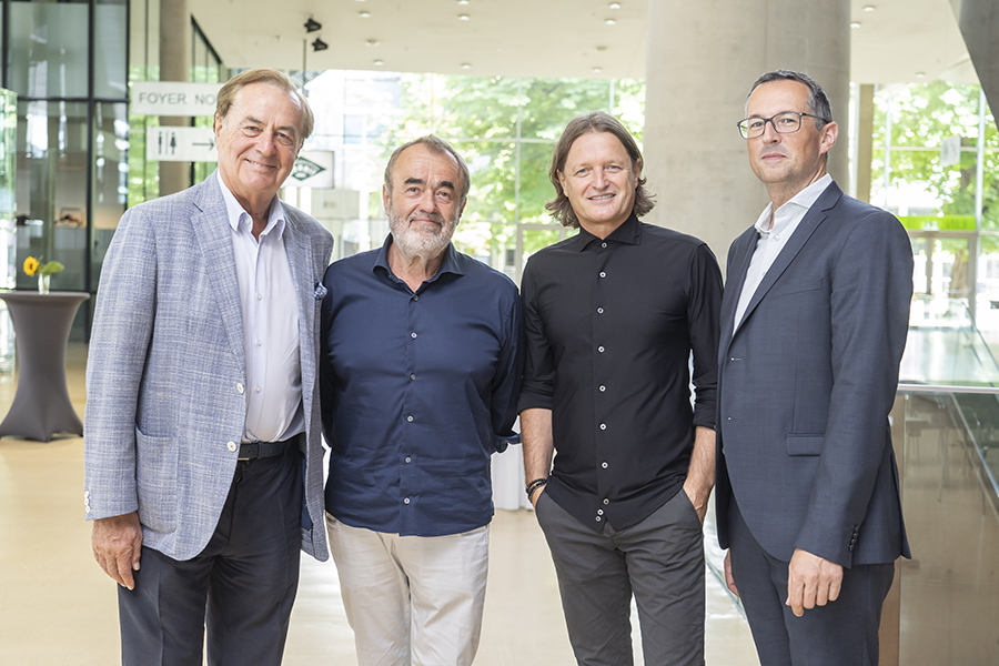 Rudi Roth, Josef Hohensinn, Günther Lederhaas, Bernhard Inninger (v. l.)