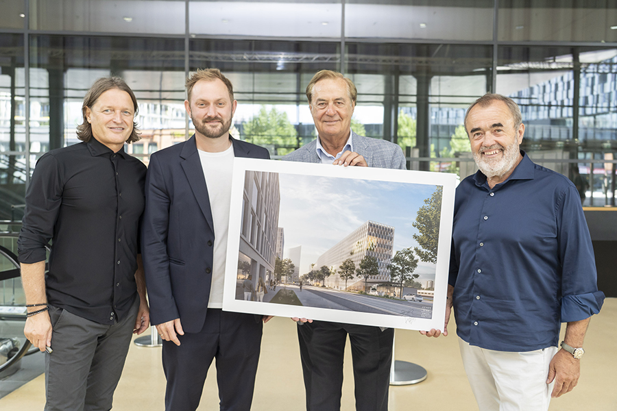 Günther Lederhaas, Karlheinz Boiger, Rudi Roth, Josef Hohensinn (v. l.)