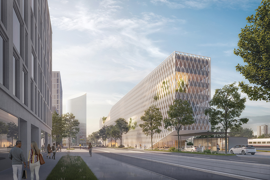 Siegerprojekt von Hohensinn-Architekten für neues Gebäude in der Conrad-von Hötzendorfstraße: 