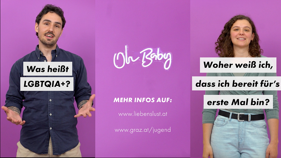 Hier erfährst du mehr zum Thema Sexualität. © Stadt Graz/Conversion Club Hier erfährst du mehr zum Thema Sexualität.