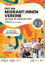Fest der Migrant:innenvereine 2023 © Migrant:innenbeirat der Stadt Graz Fest der Migrant:innenvereine 2023