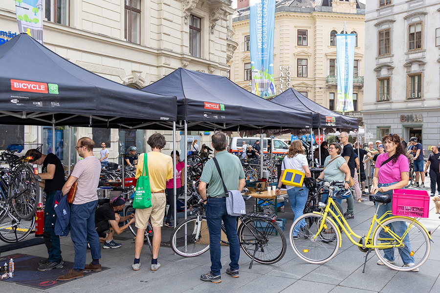 Beim Mobilitätsfest und der Tour de Graz ginbgs am Autofreien Tag rund.