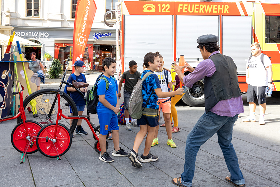 Beim Mobilitätsfest und der Tour de Graz ginbgs am Autofreien Tag rund.